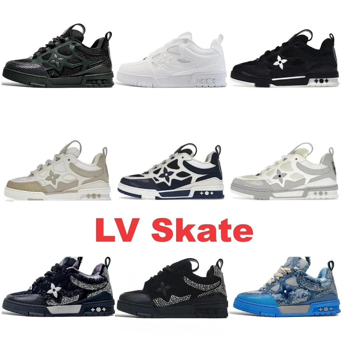 Louis Vuitton LV Skate Chunky Sneakers Multicolor