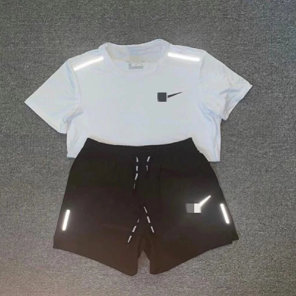 Nike Reflective Training Set Sporty Matching Set White and Black