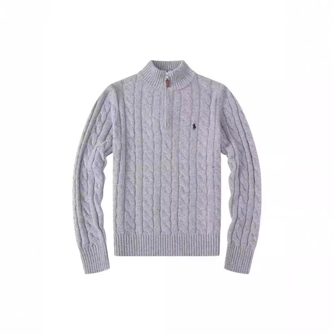 Ralph Lauren Cable-Knit Quarter-Zip Classic Sweater White — product photo 3