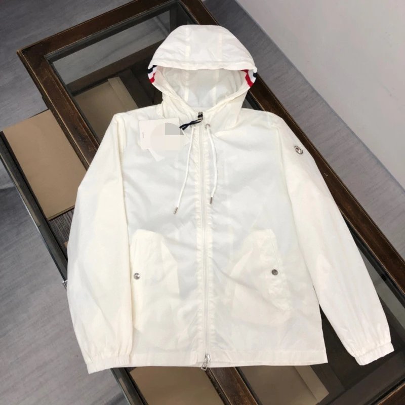Moncler Windbreaker Lightweight Hooded Jacket Blue — product photo 2