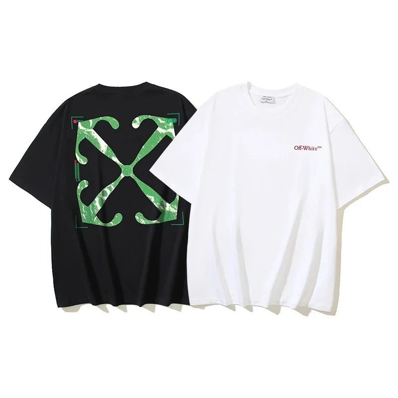 Off-White Graphic Print Oversized Cotton T-Shirt Multicolor — product photo 3
