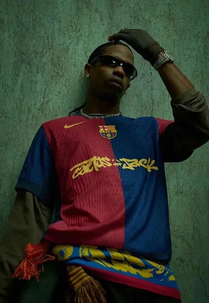 Nike FC Barcelona Cactus Jack Retro Jersey Multicolor