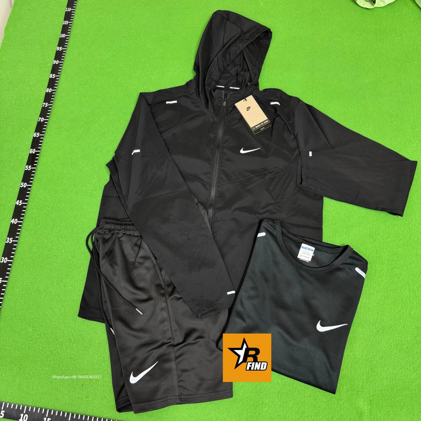 Nike Windrunner Sporty Tracksuit Set Pink and Gray — product photo 3