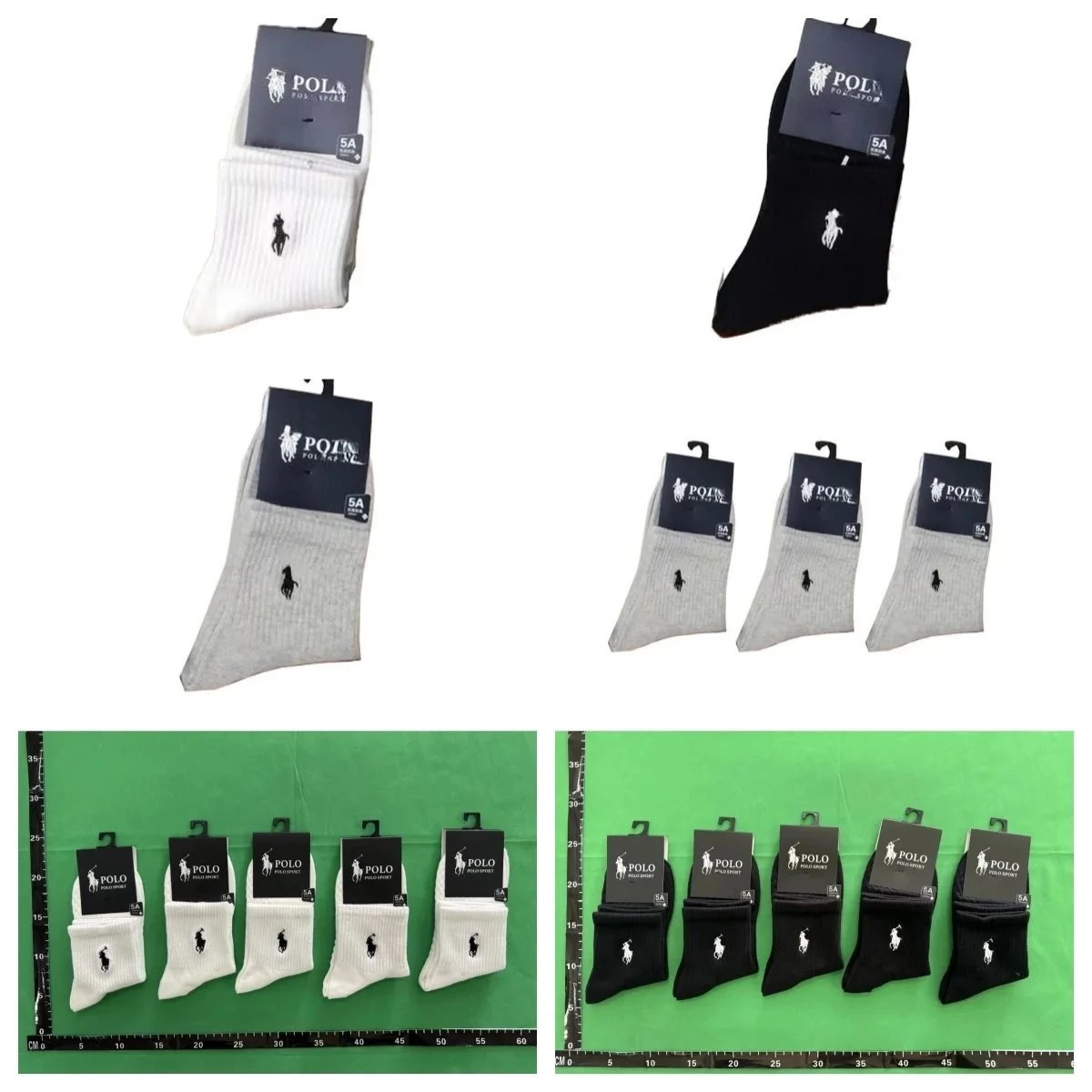 Polo Ralph Lauren Pony Embroidery Cotton Socks Multicolor