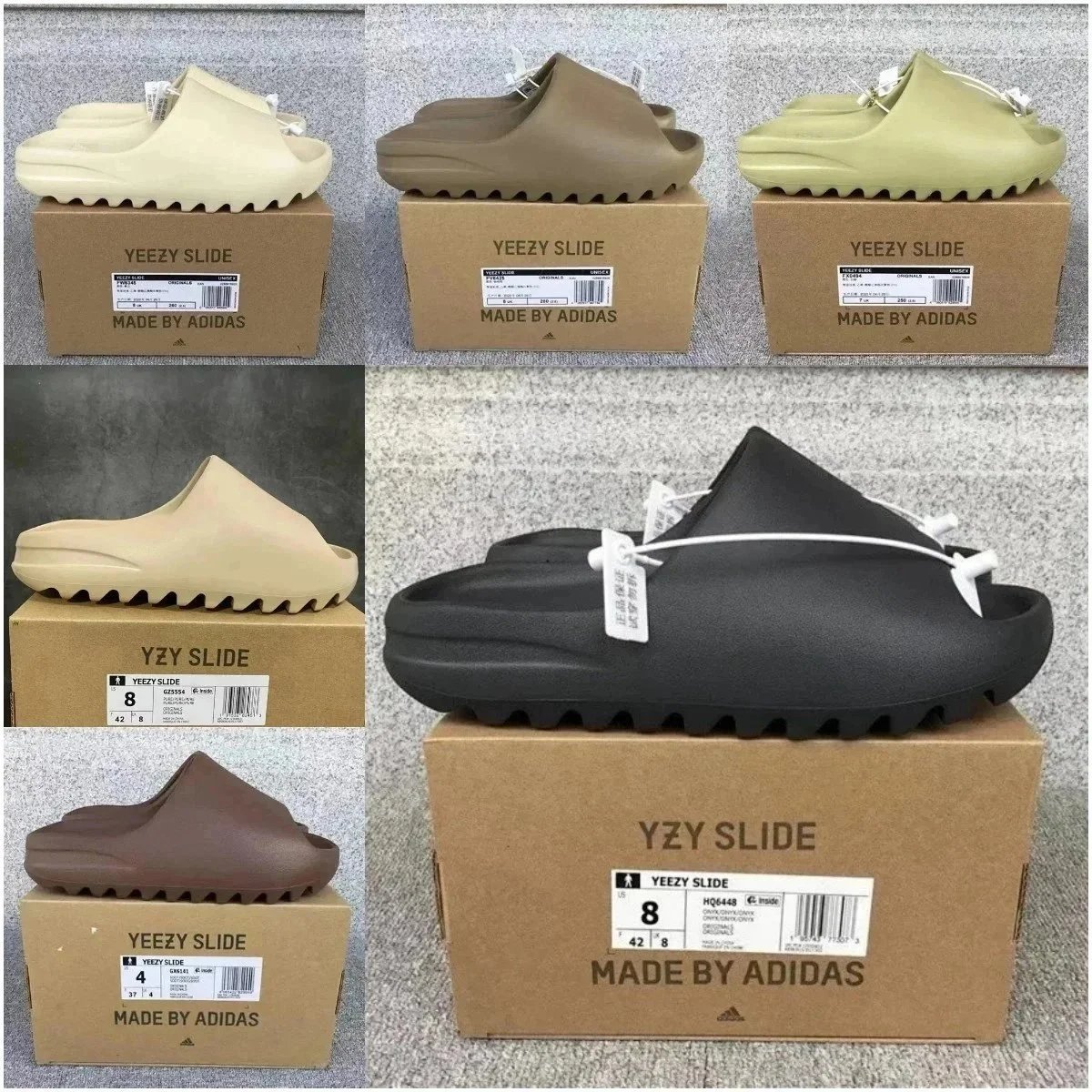 Adidas Yeezy Slide Chunky Lightweight Slides Multicolor