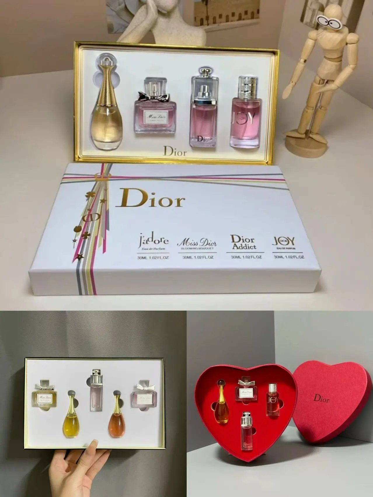 Dior Miniature Fragrance Gift Set Iconic Scents Perfume Set Multicolor