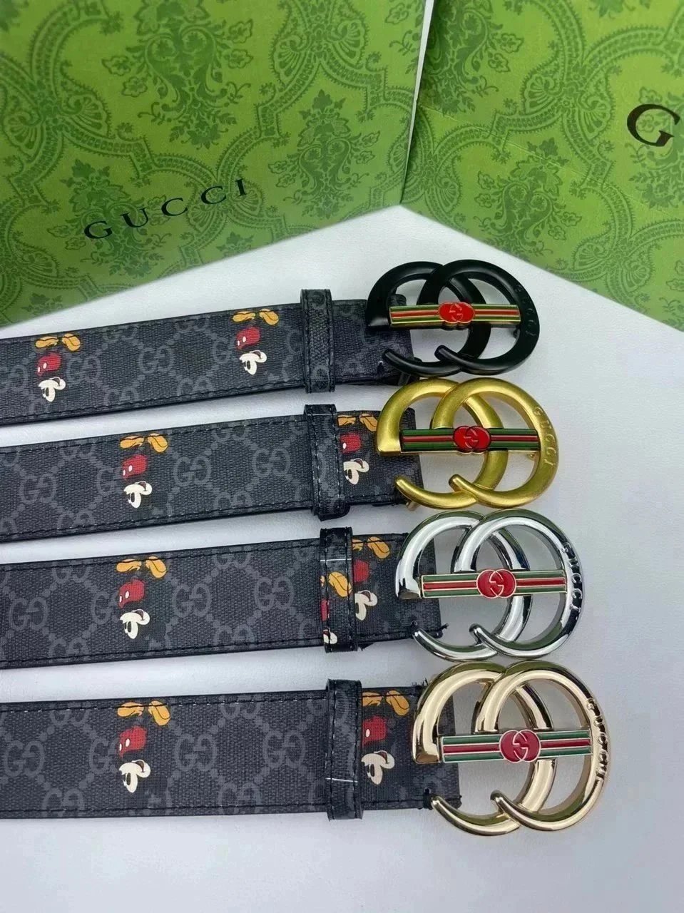 Burberry TB Monogram Leather Belt Beige and Black — product photo 3