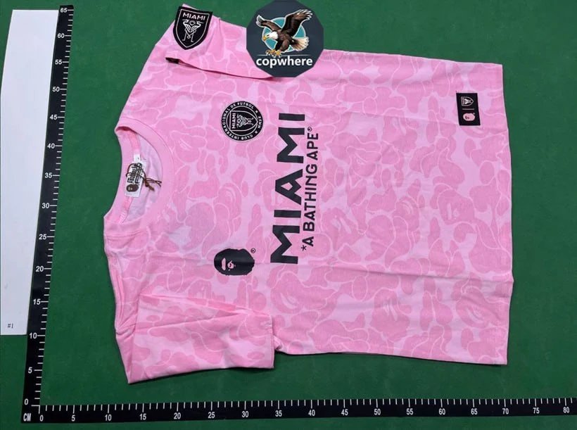 A Bathing Ape BAPE Inter Miami CF Camo Graphic Tee Black — product photo 3