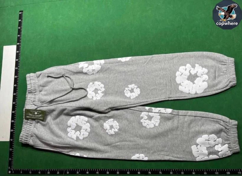 Hellstar Flower Print Cotton Tracksuit Set Gray — product photo 3