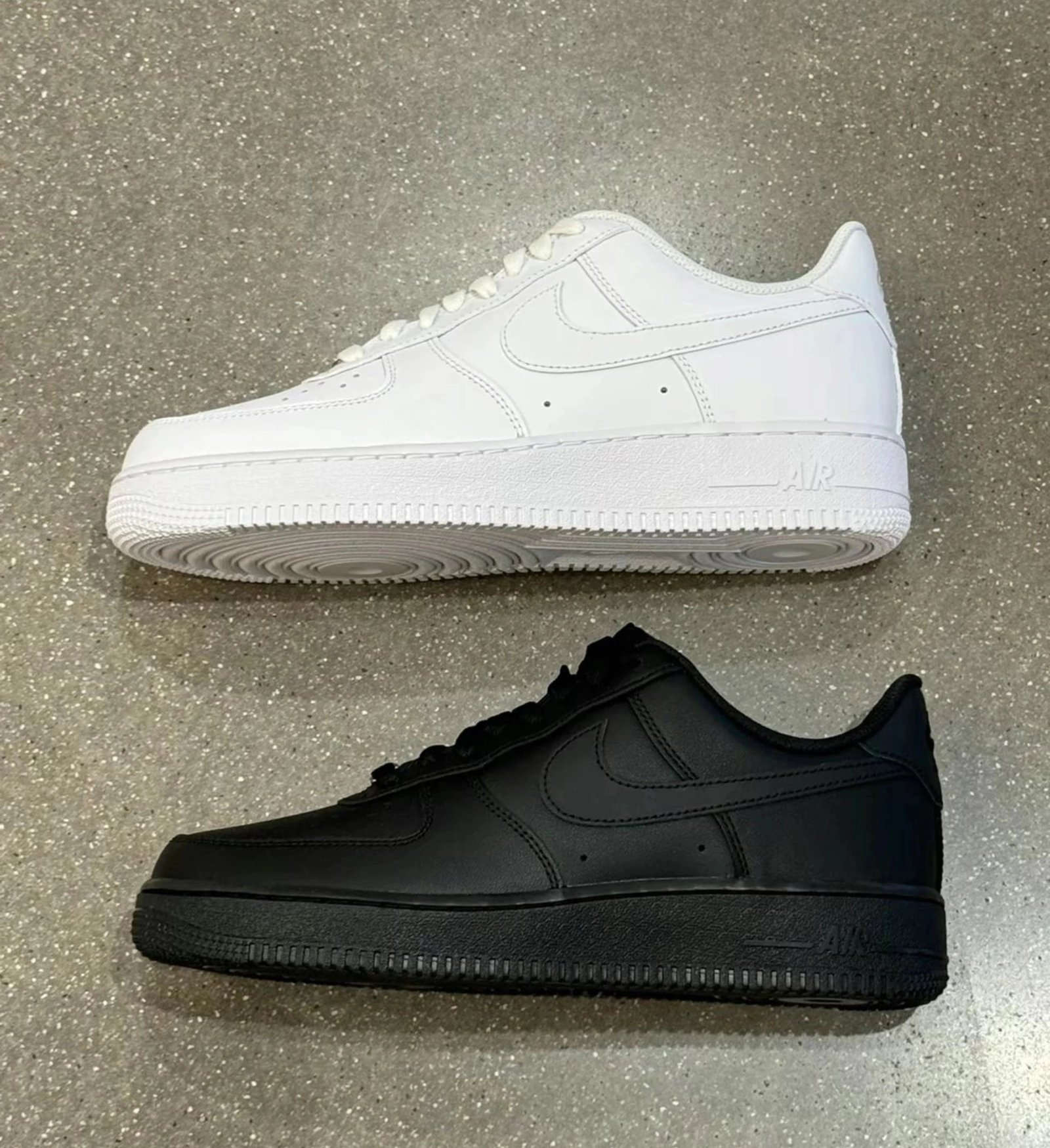 Nike Air Force 1 '07 Classic Leather Sneakers White and Black