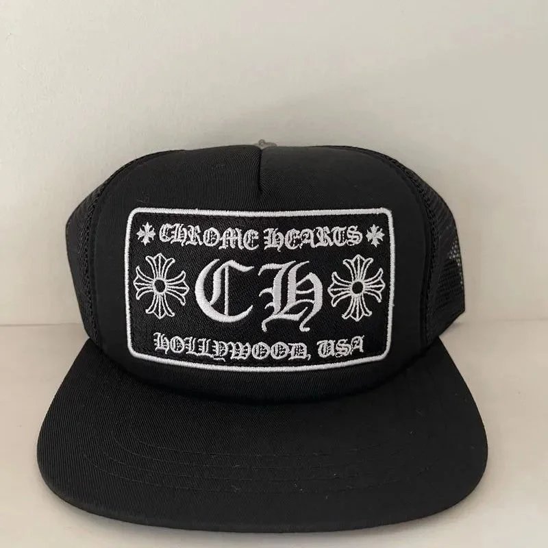 Chrome Hearts Hollywood Trucker Hat Mesh Baseball Cap Multicolor — product photo 3