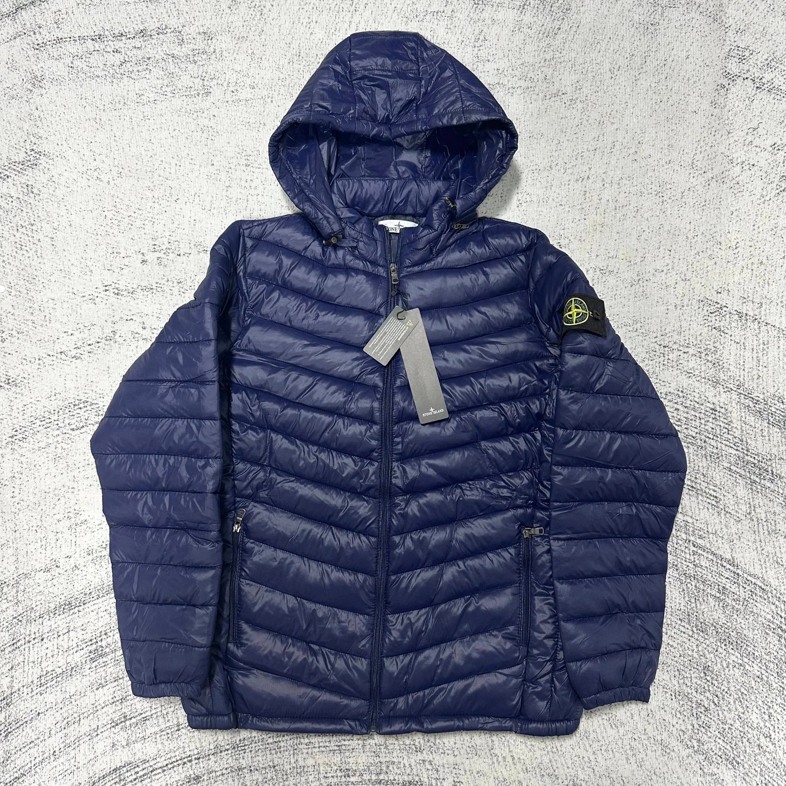 Stone Island Nylon Metal Lightweight Puffer Jacket Black — product photo 2
