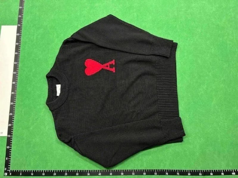 Ami Paris Ami Ami de Coeur Knit Sweater Black — product photo 3
