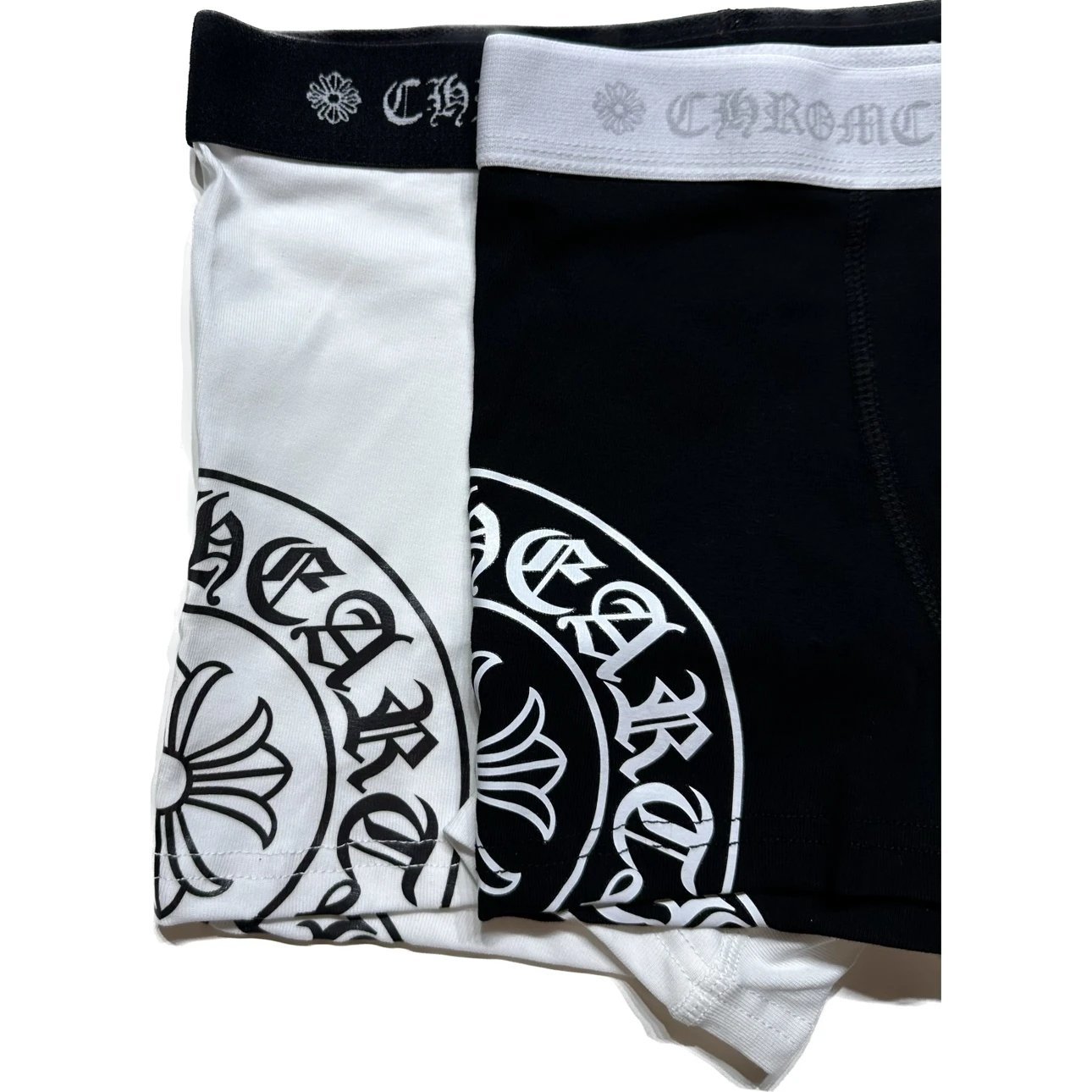 Chrome Hearts Boxer Briefs Cotton Underwear Set Black and White — product photo 2